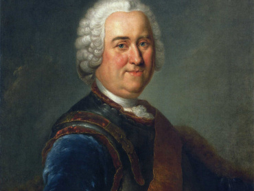 Antoine Pesne (1683–1757): Polní maršál James Francis Keith, olejomalba, kolem roku 1755. Obrazová galerie v Berlíně.